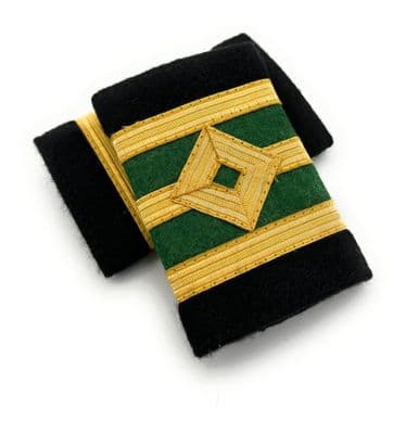 Epaulette Marine Dimond 3 Bar Gold Green Senior ETO R2659
