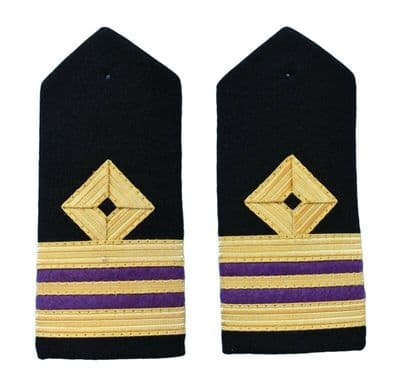 Epaulette Merchant Navy Rank Marking Hard Curved For Engineers Lieutenant