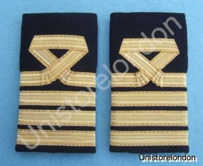 Epaulette Naval Curl 3 Bars Captain R401