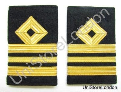 Epaulette Naval Merchant Navy Rank Marking Slider For Lieutenant Commander Lt Cdr  MCA-ES-03