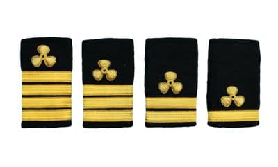 Epaulette Shoulder Board Merchant Navy Soft Slip on Propeller Engineer
