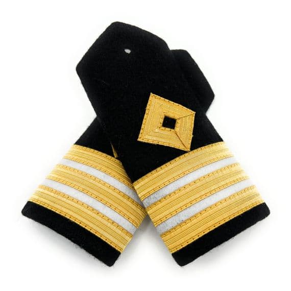 Epaulettes Dimond 3 Bars gold 2 White Bars Hard R2682