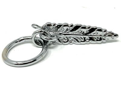 Fittings Chrome Leaf Design with 2 Prongs at Back R1147