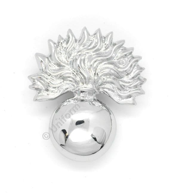 Fusilier Badge Chrome Finish Shanks Pin Fitting Sold Each