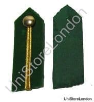 Generals Service Dress Russia Braid Gorgets Green 3 1/2'' Long Sold Pair R1492