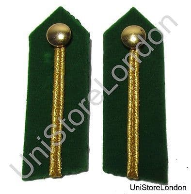 Generals Service Dress Russia Braid Gorgets Green 3 1/2'' Long Sold Pair R1492