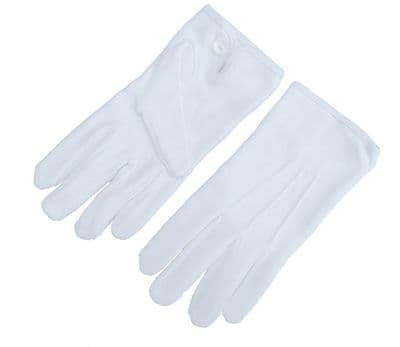 Gloves Parade Cotton Button fastening Fine Quality R364