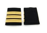 Gold Strips Epaulettes First Officers Co-Pilots R2801