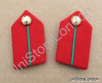Gorget Collar Patch Green Russia Braid L3'' R707