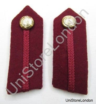 Gorget Collar Patches Maroon RAMC No. 2 Dress L3 3/4'' R862