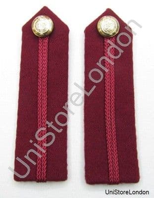 Gorget Collar Staff Gorget Patches Maroon RAMC No 1 Dress L4 3/4'' R861