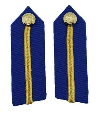 Gorget Gold Russia Braid on Royal Blue with Clip 3 3/4 Inch