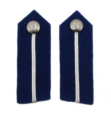 Gorget Patch Badges Silver on Blue Medium Assistant Commissioner of Police