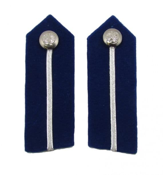 Gorget Patch Badges Silver on Blue Medium Assistant Commissioner of Police