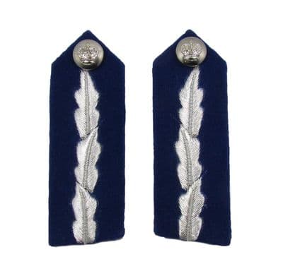 Gorget Patch Badges Silver on Blue Medium Commissioner of Police