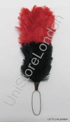 Hackles Plumes Black Red R1155
