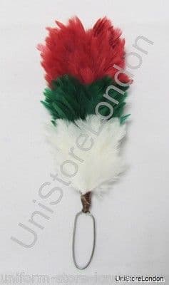 Hackles Plumes Red Green White R1172