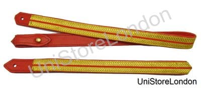 Infantry Sword Slings Long & Short  Gold with Red  R373
