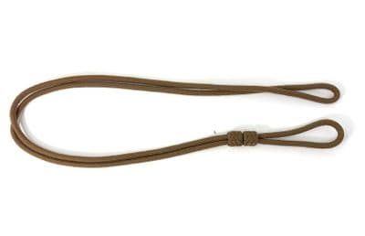 Lanyard Khaki Double Cord with chrome clip 86 CMS