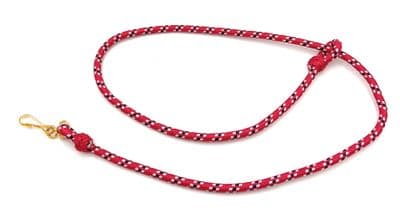 Lanyard Red with White Dark Blue White flack & Gold Hook  90 CM R2429