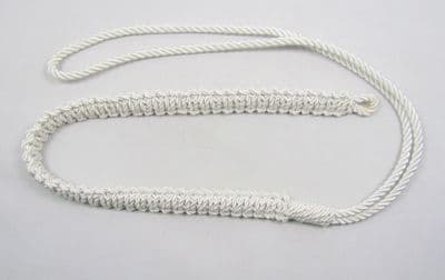 Lanyard Shoulder Cord Lanyard British Army Silk White R1629