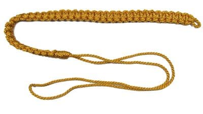 Lanyard Shoulder Cord Lanyard Pleated British Army Silk Gold R1844