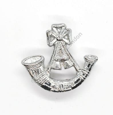 Light Infantry Badge Chrome Shanks Pin Fitting Sold each