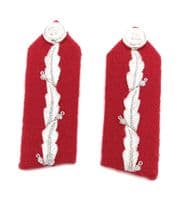 Lord Lt Gorgets Medium  silver oakleaf embroidery Plain button