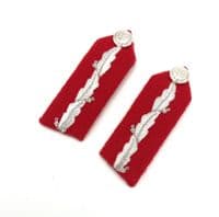 Lord Lt Gorgets Medium  silver oakleaf embroidery Plain button