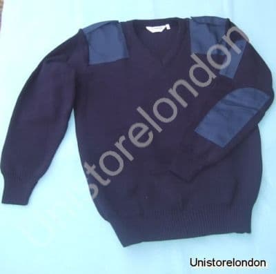 Mens V-Neck NATO Jumper Pullover Deluxe  Sweater 506