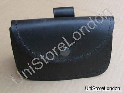 Music Card Pouch Black Leather R813