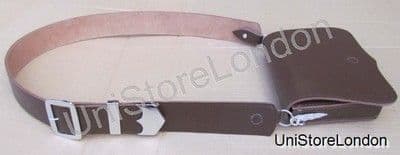 Music Card Pouch Cross Belt Brown Leather R811