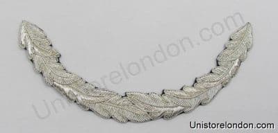 Peak 1 Rows Silver Oakleaf cut to C15 shape R497