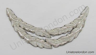 Peak 2 Rows Silver Wire Oakleaf cut to C15 shape R549