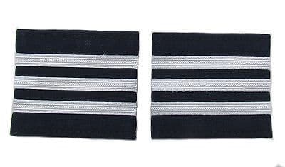 Pilot Captain Silver Strips Epaulettes – Airline First Officer 4 Bars R829-04