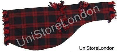 Piper Pipe bag cover for bagpipe Size 26 x 10 1/2 inch Tartan Red & Blue R1382