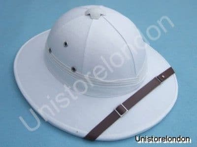 Pith Helmet, Helmet Pith French  style White R471