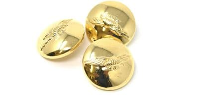 RAF Albatross Button Gold Shanks Fitting Sold Each 22mm