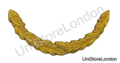 RAF Group Captain's Peak 1 Row Gold Gilt Oakleaf R120