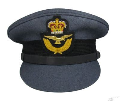 RAF Officers Peak Cap No1 Dress Cap, Hat, Badge, Military, Royal Air Force R499