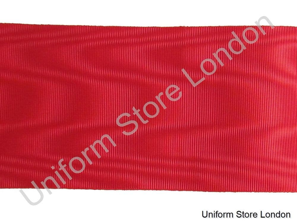 Ribbon Masonic Red Water Waves 4 Inch Sold By Meter R1599