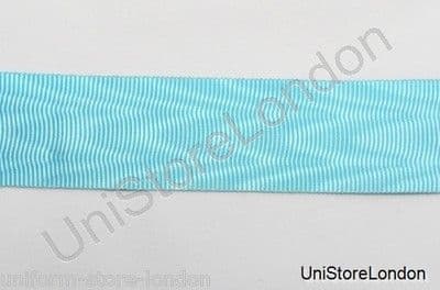 Ribbon Masonic Water waves Sky Blue 32mm wide R1137