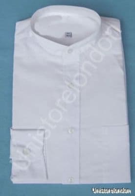 Shirt Grandad collar white pocket Short Sleeve R661