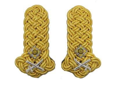 Shoulder Board Gold Wire Major General Star Crossed sword & Baton R1735