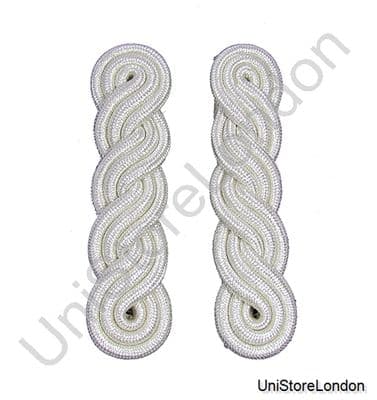 Shoulder Cord in Silver Mylar 3 ply x 5 curls R803