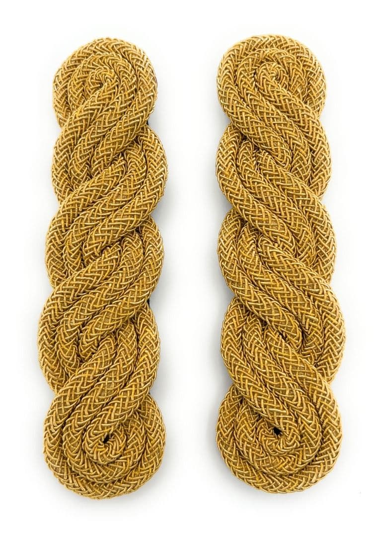 Shoulder Cords Gold 5 Curls Sold Pair