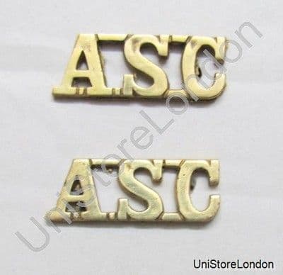 Shoulder Title ASC Rank Marking Gold Brass R1096