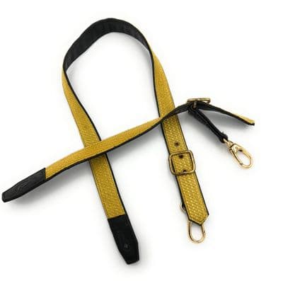 Slings Long Short Sword Gold Braid on Black Leather Buckle & Hooks  R1413