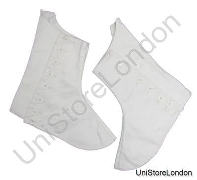 Spats White Piper & Drummer Scottish Irish Kilt R817