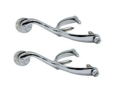 Spurs  Chrome Finish Screw in Spurs